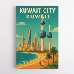 Kuwait Travel Poster Wall Art