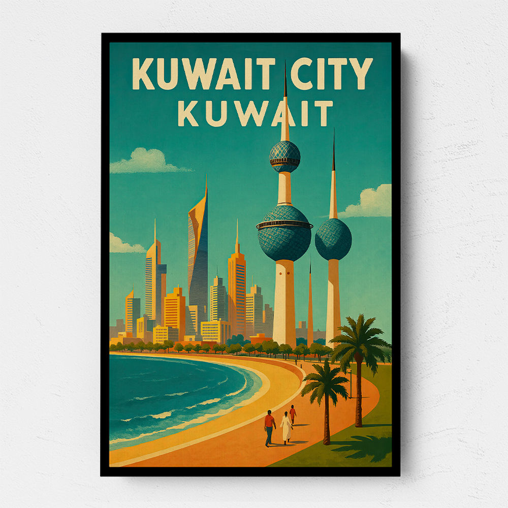 Kuwait Travel Poster Wall Art Kuwait Travel Poster Wall Art
