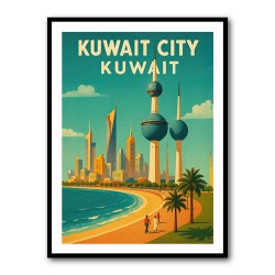 Kuwait Travel Poster Wall Art