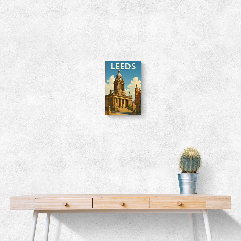 Leeds Travel Poster Wall Art