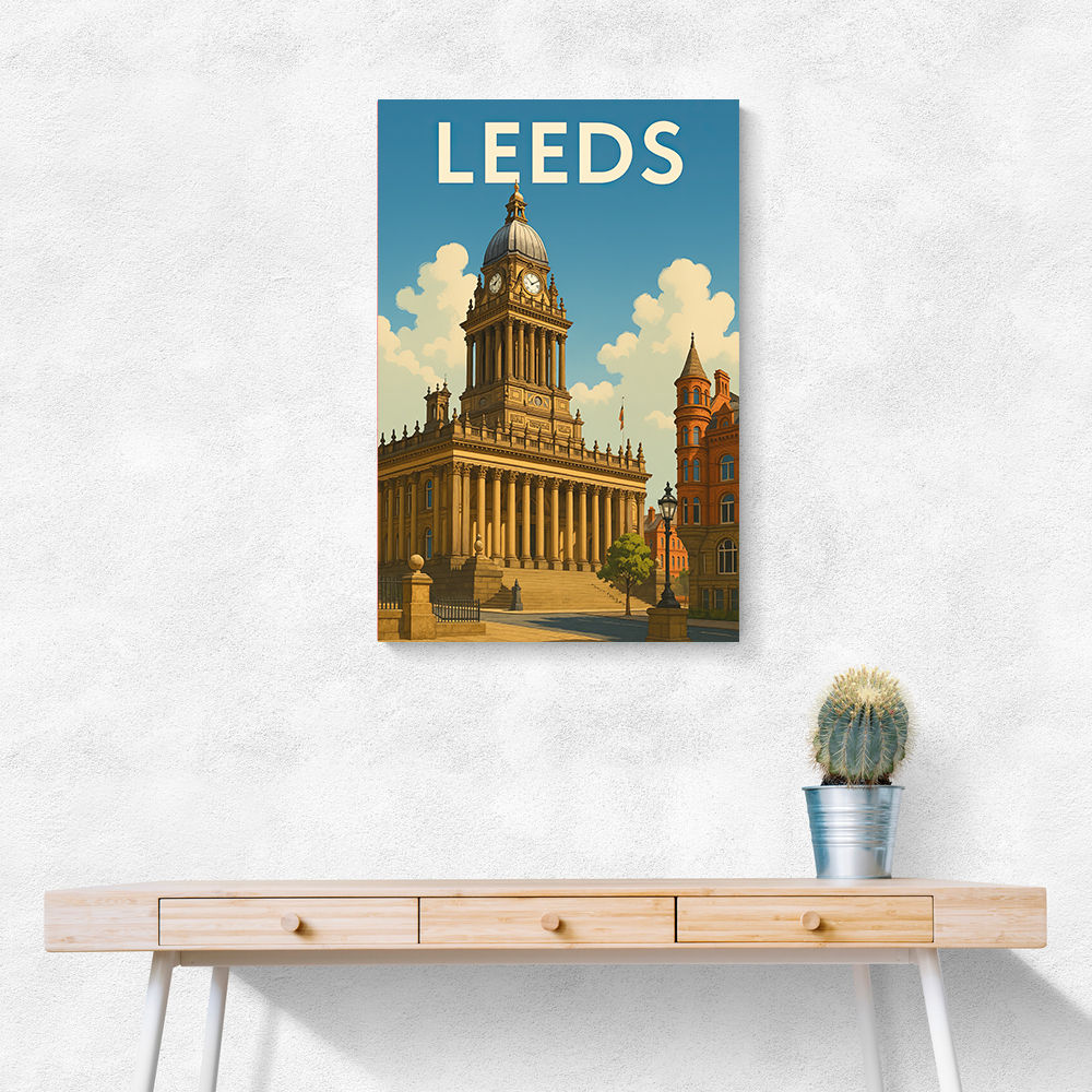 Leeds Travel Poster Wall Art