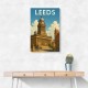 Leeds Travel Poster Wall Art