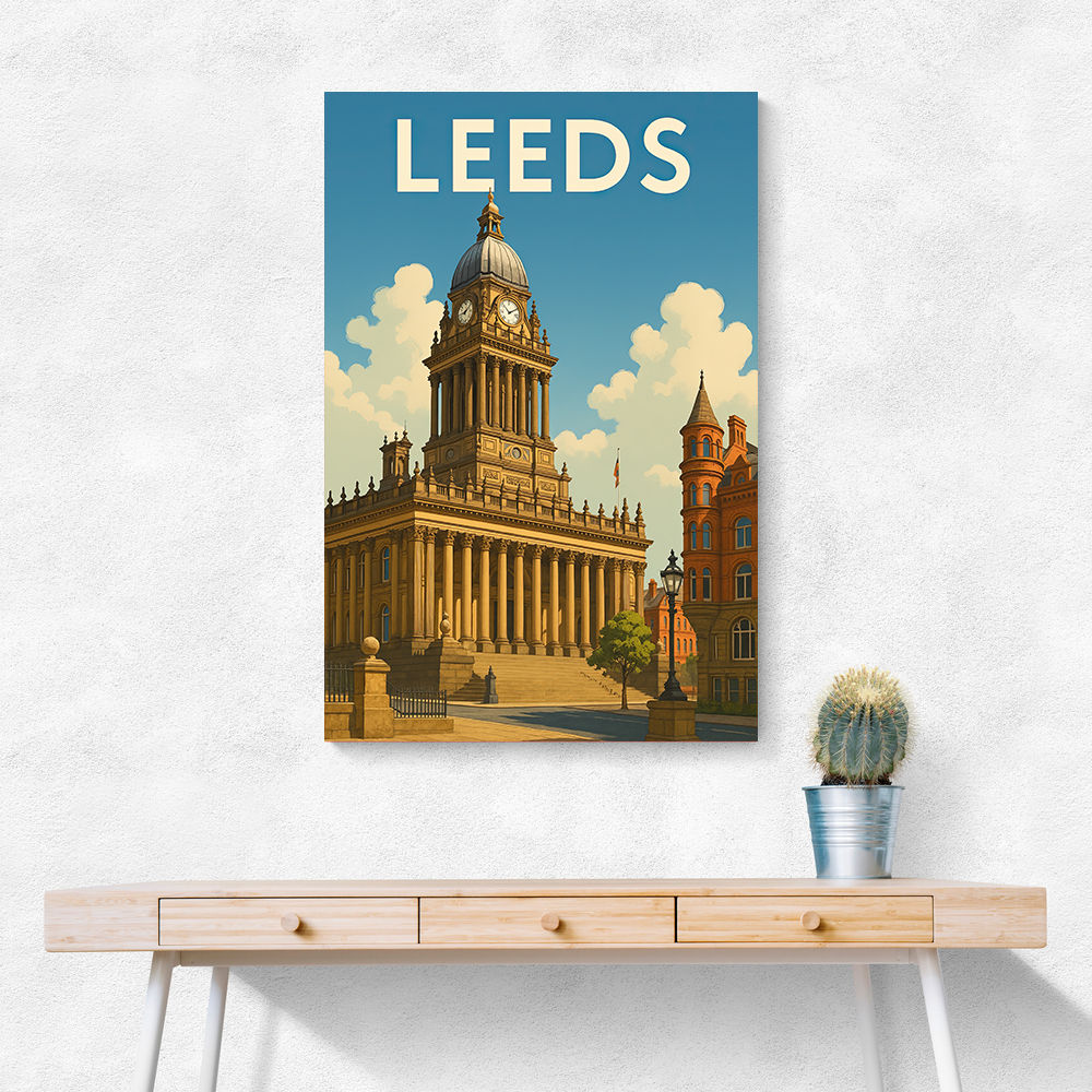 Leeds Travel Poster Wall Art