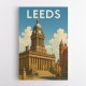Leeds Travel Poster Wall Art