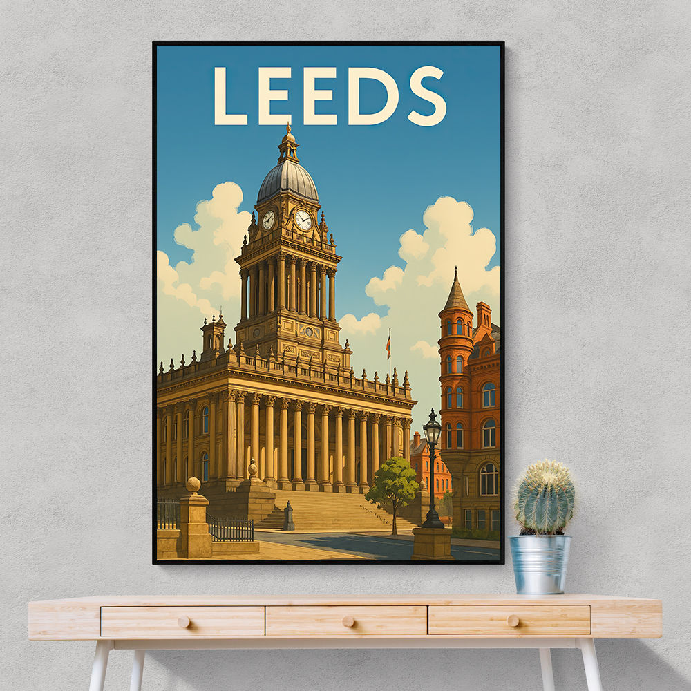Leeds Travel Poster Wall Art