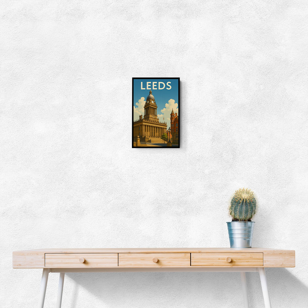Leeds Travel Poster Wall Art
