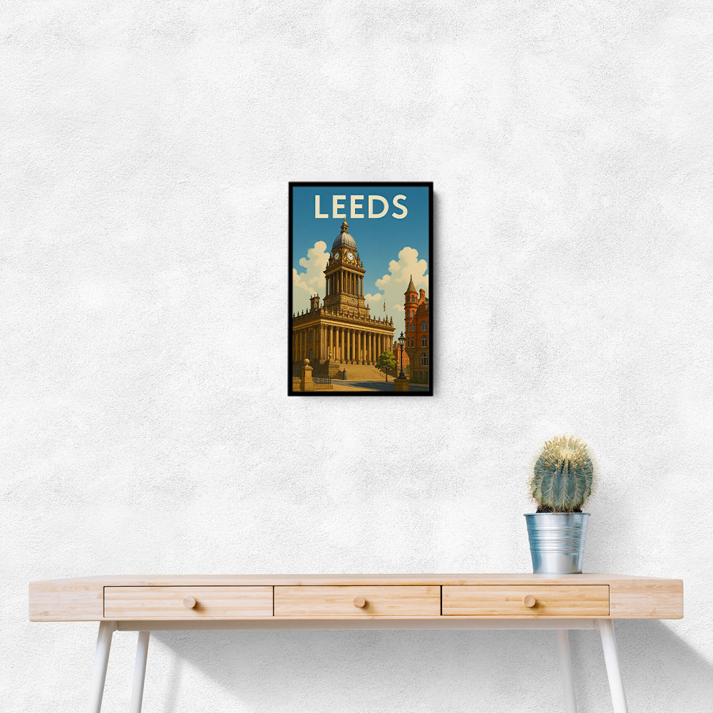 Leeds Travel Poster Wall Art