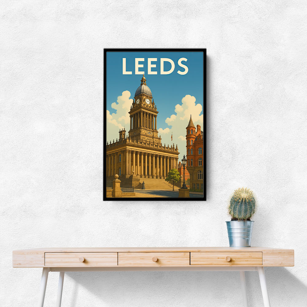 Leeds Travel Poster Wall Art