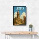 Leeds Travel Poster Wall Art