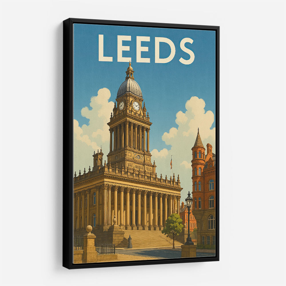 Leeds Travel Poster Wall Art