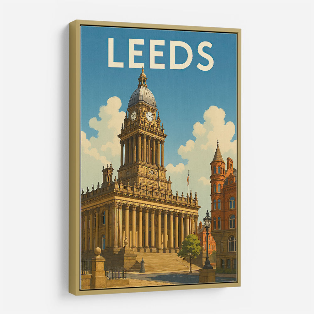 Leeds Travel Poster Wall Art