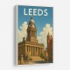 Leeds Travel Poster Wall Art
