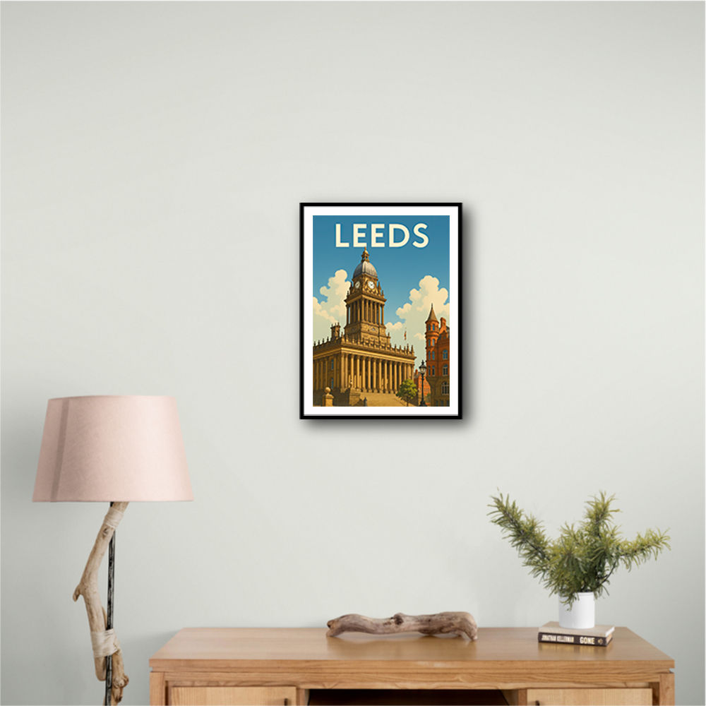 Leeds Travel Poster Wall Art