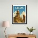 Leeds Travel Poster Wall Art