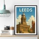 Leeds Travel Poster Wall Art