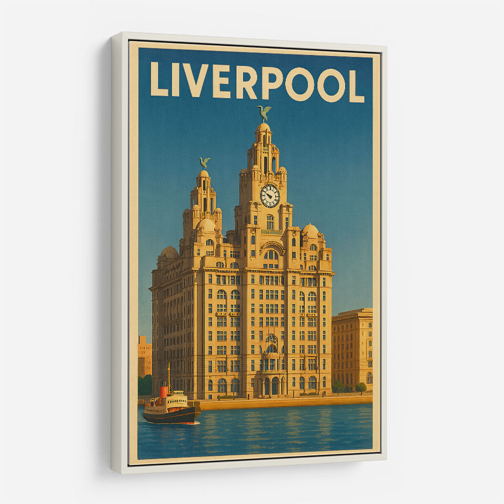 Liverpool Liver Building Travel Poster Wall Art Liverpool Liver Building Travel Poster Wall Art