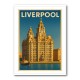Liverpool Liver Building Travel Poster Wall Art Liverpool Liver Building Travel Poster Wall Art