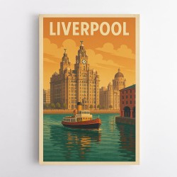 Liverpool Travel Poster Wall Art