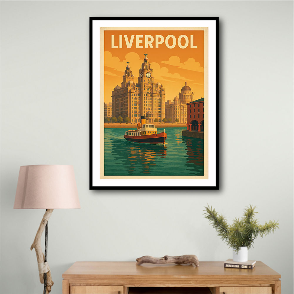 Liverpool Travel Poster Wall Art Liverpool Travel Poster Wall Art