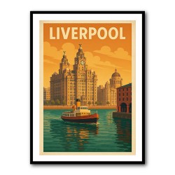 Liverpool Travel Poster Wall Art