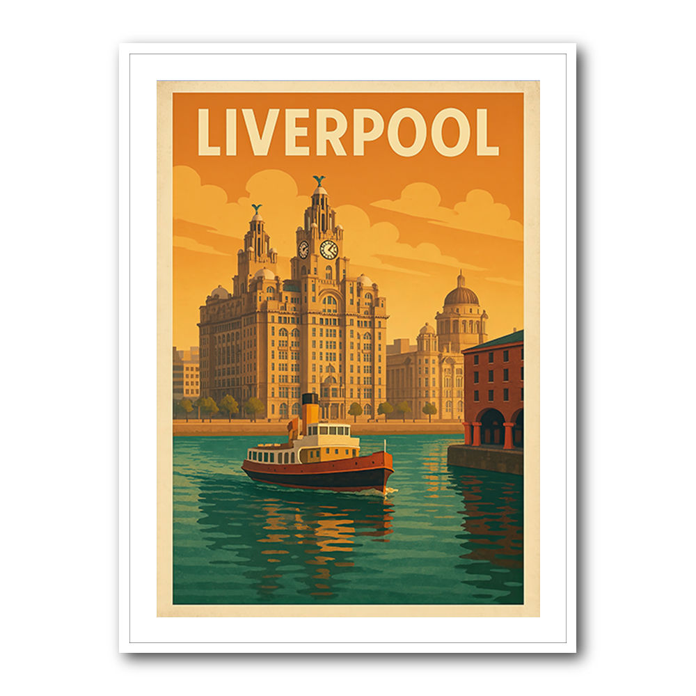 Liverpool Travel Poster Wall Art Liverpool Travel Poster Wall Art