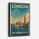 London Eye Travel Poster Wall Art London Eye Travel Poster Wall Art