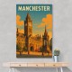 Manchester Travel Poster Wall Art