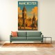 Manchester Travel Poster Wall Art