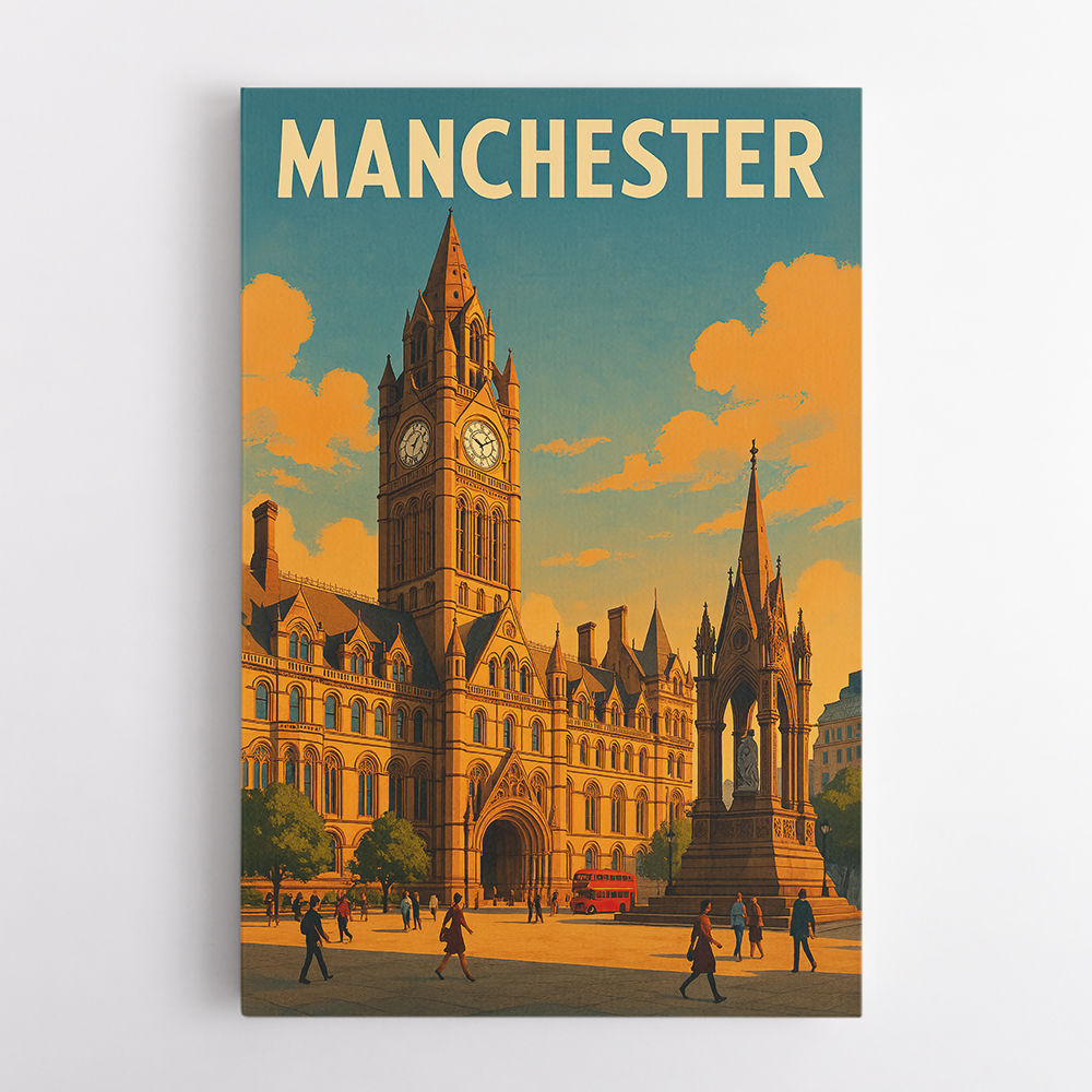 Manchester Travel Poster Wall Art