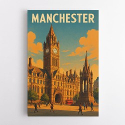 Manchester Travel Poster Wall Art