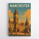Manchester Travel Poster Wall Art