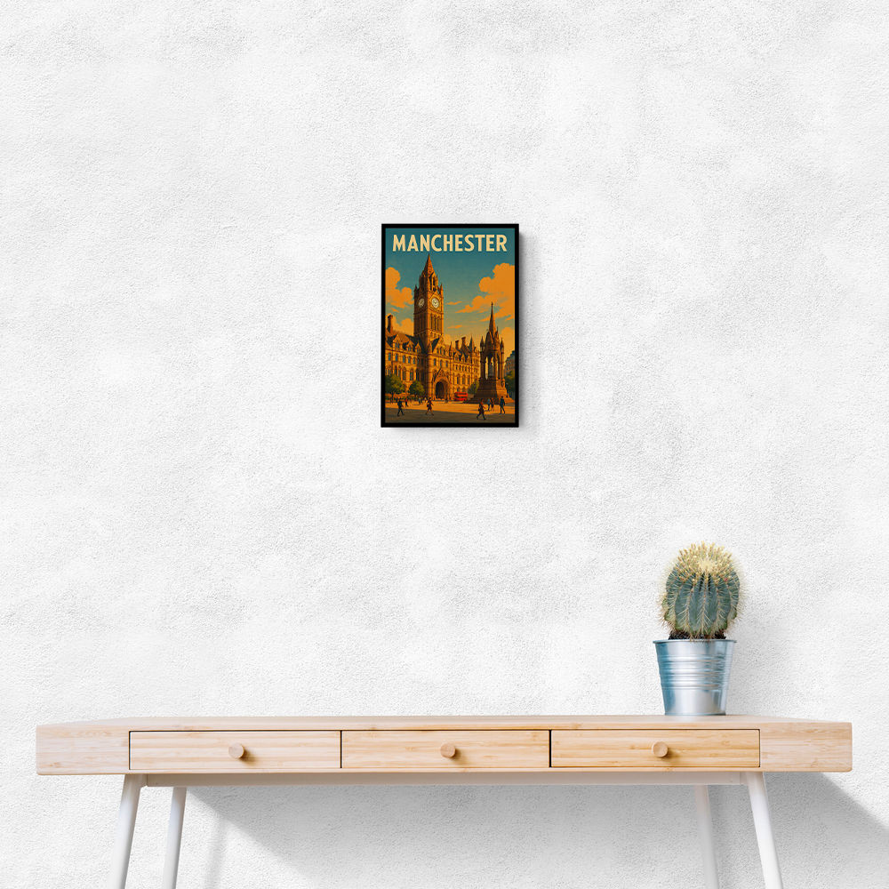 Manchester Travel Poster Wall Art