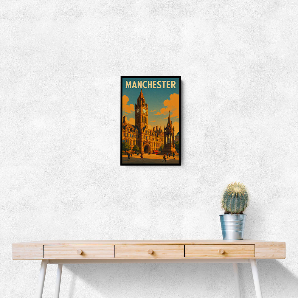 Manchester Travel Poster Wall Art