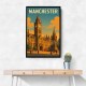 Manchester Travel Poster Wall Art