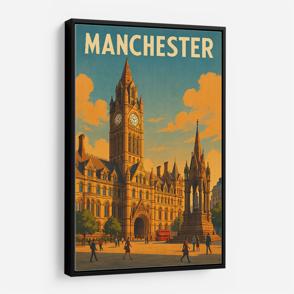 Manchester Travel Poster Wall Art