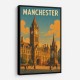Manchester Travel Poster Wall Art