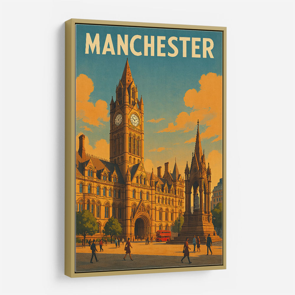 Manchester Travel Poster Wall Art