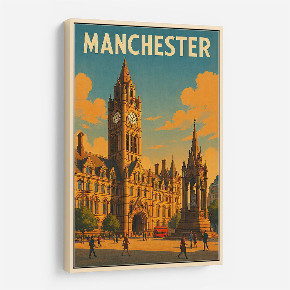 Manchester Travel Poster Wall Art