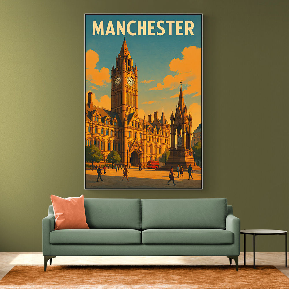 Manchester Travel Poster Wall Art