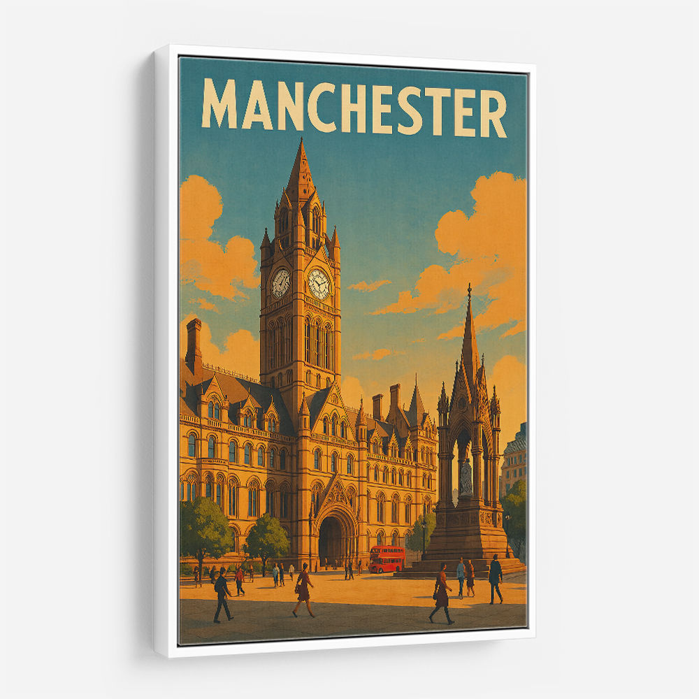 Manchester Travel Poster Wall Art