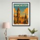 Manchester Travel Poster Wall Art