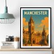 Manchester Travel Poster Wall Art