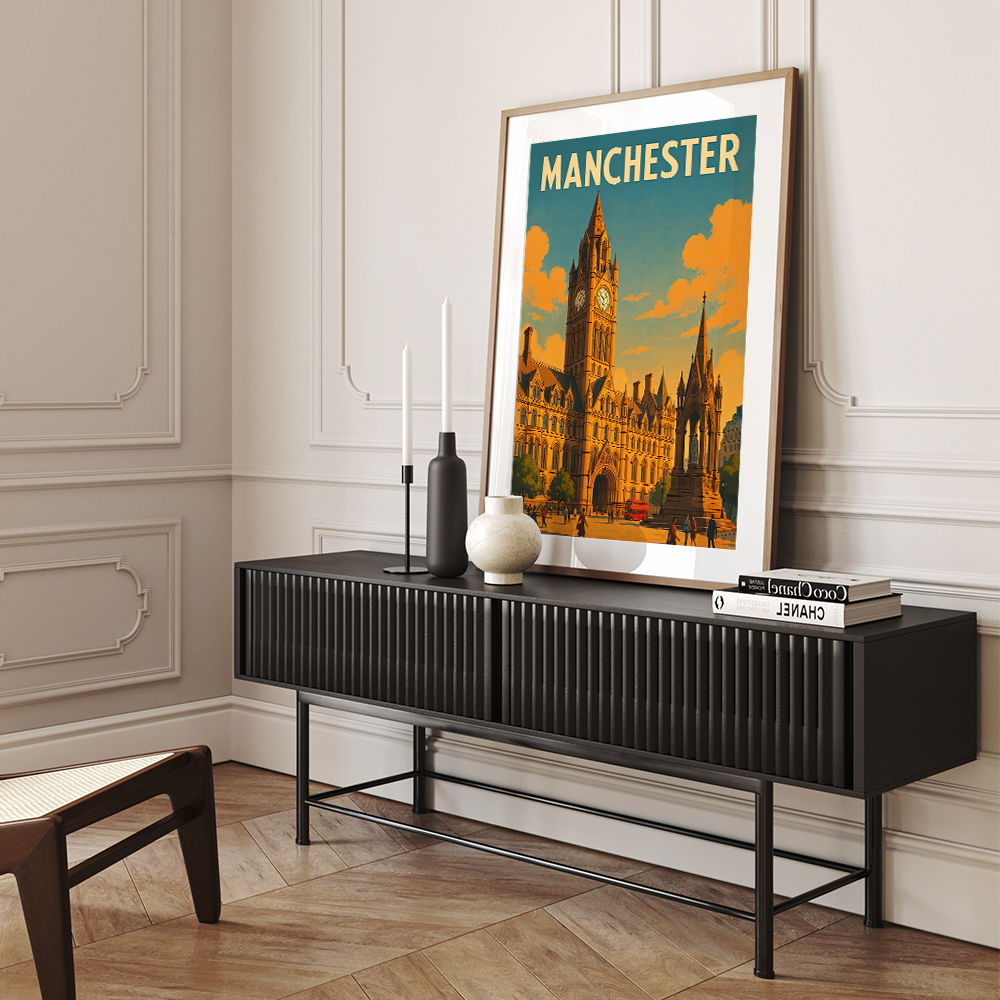 Manchester Travel Poster Wall Art