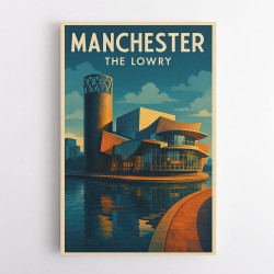 Manchester's Lowry Travel Poster Wall Art