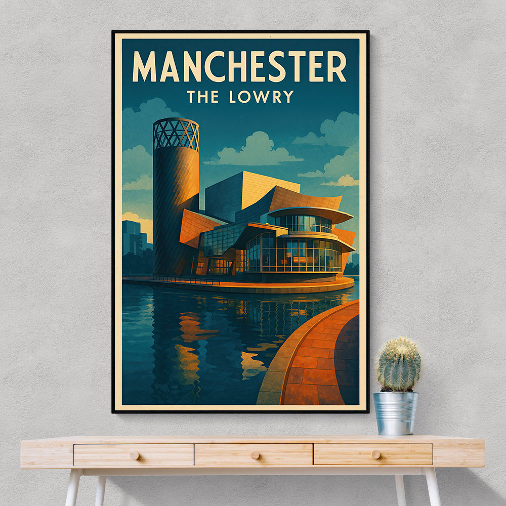 Manchester's Lowry Travel Poster Wall Art