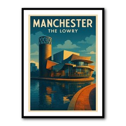 Manchester's Lowry Travel Poster Wall Art