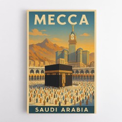 Mecca Saudi Arabia Travel Poster 1 Wall Art