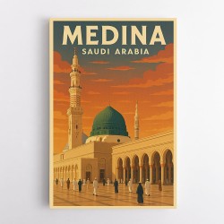 Medina Saudi Arabia Travel Poster 1 Wall Art