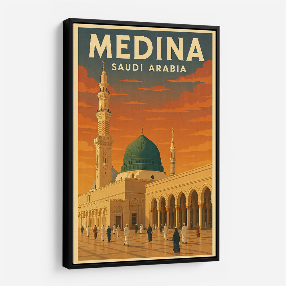 Medina Saudi Arabia Travel Poster 1 Wall Art Medina Saudi Arabia Travel Poster 1 Wall Art