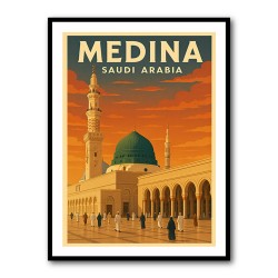 Medina Saudi Arabia Travel Poster 1 Wall Art